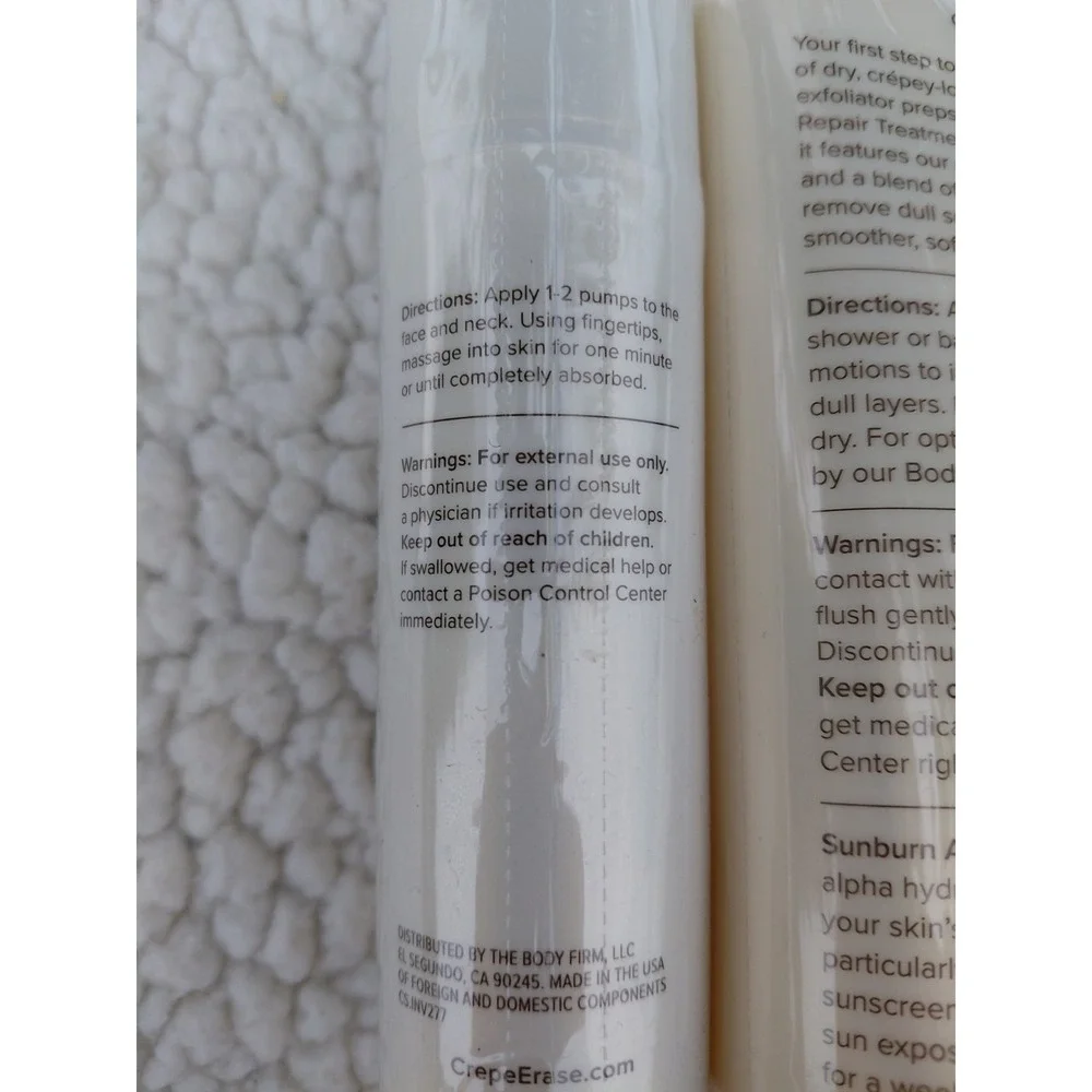 Body Firm Crepe Erase Lot 6 Sealed Items Exfoliant, Eye Cream, Facial, Body